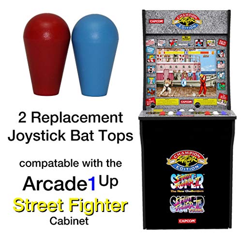 RetroArcade.us ra-js-topball-1up-kit arcade1up Street Fighter 2 Galaga Rampage Pacman 2 Joystick bat top Handles RetroArcade.us ra-js-topball-1up-kit arcade1up Street Fighter 2 Galaga Rampage Pacman 2 Joystick bat top Handles
