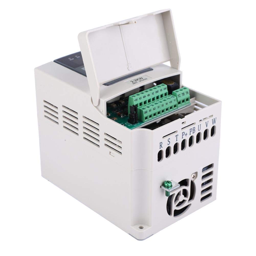 Frequenzumrichter, 3 Phasen Wechselstrom Wechselrichter, 380V AC Frequenzumrichter VFD Drehstrommotor mit Drehstromregler Zur Motordrehzahlregelung 2,2 KW