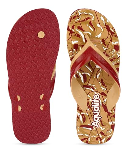 Image of Aqualite Men Slippers | Soft Comfortable and Stylish Slippers for Men in exciting Colors |Lightweight | Anti Skid | Daily Use Chappal