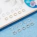 Beebeecraft 1 Box 80Pcs Split Jump Ring 24K Gold and 925 Sterling Silver Plated Double Loops 6mm Metal Connectors for Jewelry Necklaces Bracelet Earrings and Crafts