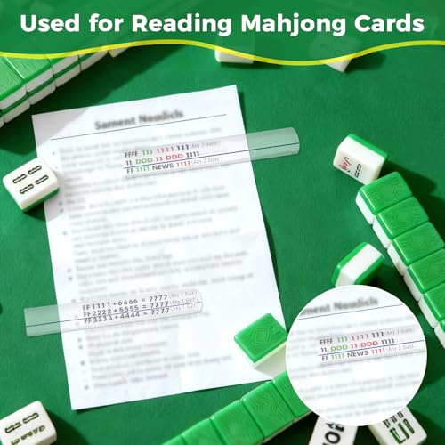 2 Piezas Lupa Línea Mahjong para Jugadores miniatura 3