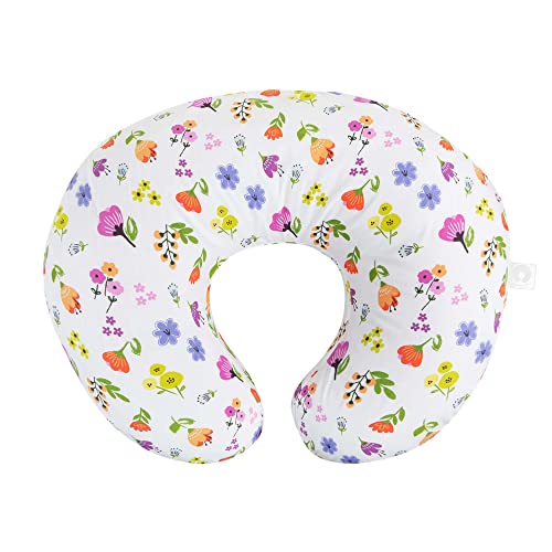 Image of Boppy Original Support Nursing Pillow Cover, Bright Blooms, Soft Cotton Blend, Fits All Boppy Original Nursing Supports for Breastfeeding, Bottle Feeding, and Bonding, Cover Only