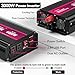 3000W Power Inverter,12V DC to AC 110V120V Peak Power 6000W with 2AC Outlets and 2.4USB Port,LCD Display Car Inverter for Outdoor Activities,Emergency