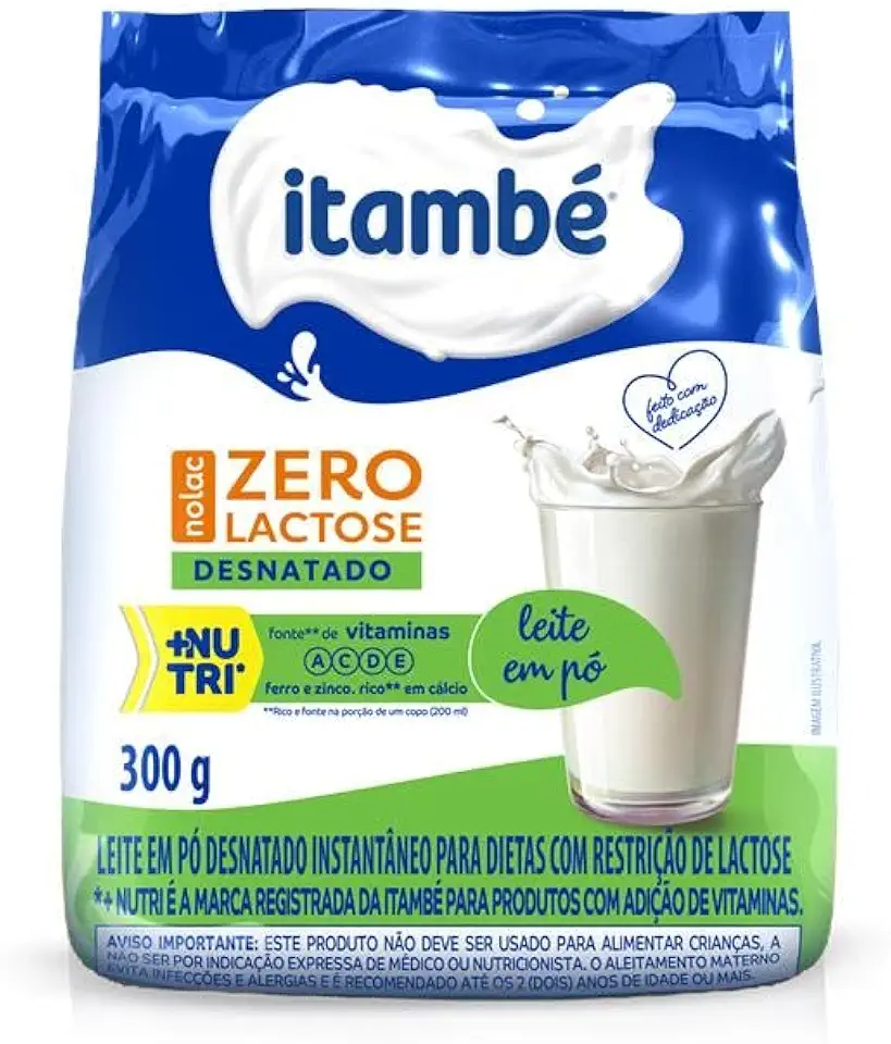 Itambé Leite em Pó Desnatado Nolac 300g Pouch