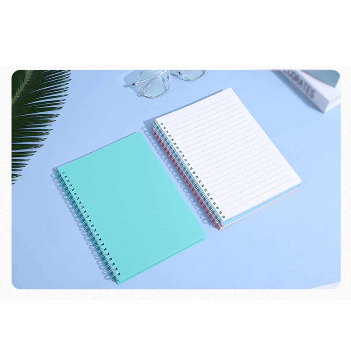 Amazon | QQZSG ノート リングメモ帳 ピンク 横罫 A5 5冊パック