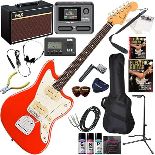 【セット品】FENDER エレキギター初心者入門 メキシコ製ジャズマスター Pathfinder10とマルチエフェクターが入ってる完璧21点セット PlayerII Jazzmaster/CRR(コーラルレッド)