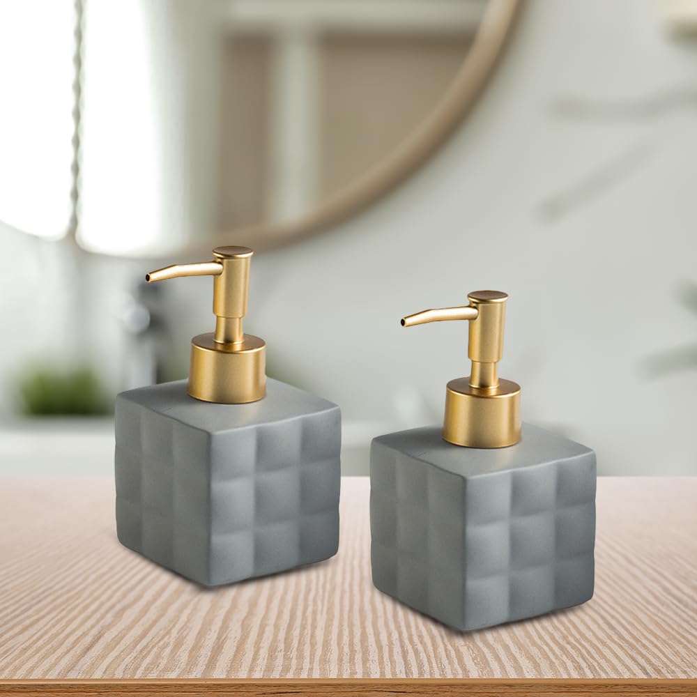 The Better Home Ceramic Soap Dispenser 220ML (2Pcs) Soap Dispenser for Bathroom | Soap Dispenser Set | Soap Dispenser for Kitchen | Hand Soap Dispenser | Soap Dispenser for Wash Basin (B0CJ2K8BRQ) Amazon Price History, Amazon Price Tracker