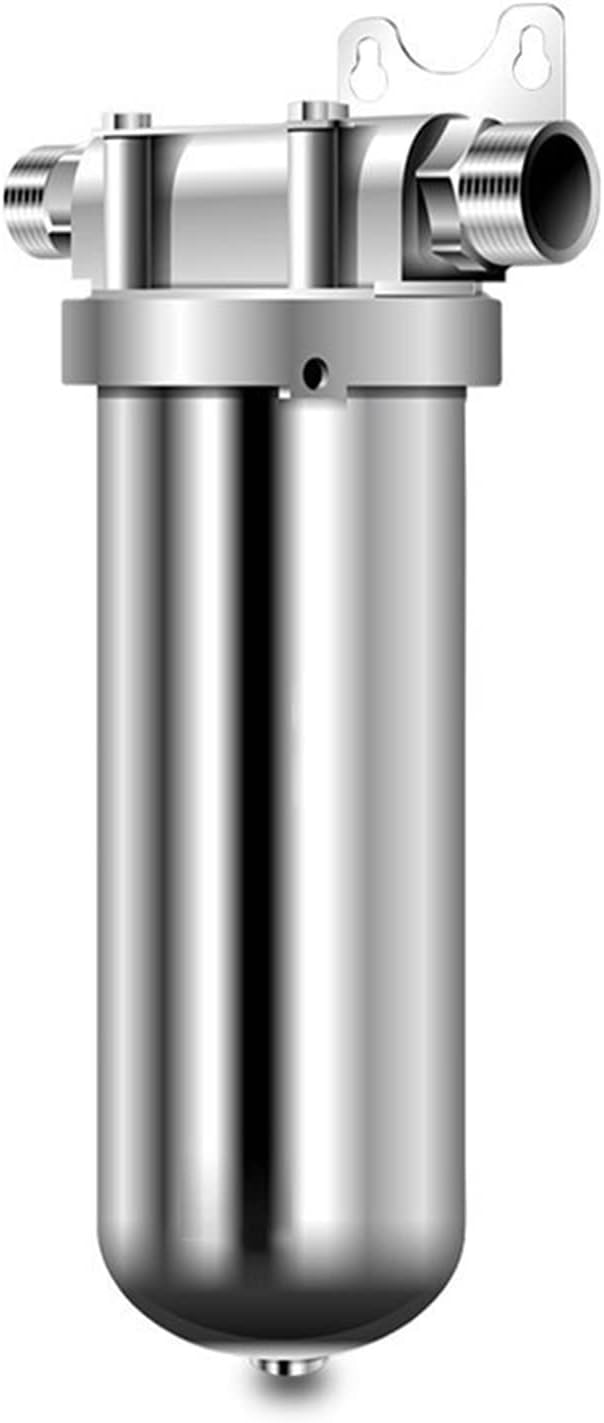 sistema de filtro de agua ro Filtro de agua del grifo de agua de pozo frontal de acero inoxidable 304, purificador de agua Central de alto flujo for toda la casa ( Color : 20mm connector , Size : X )