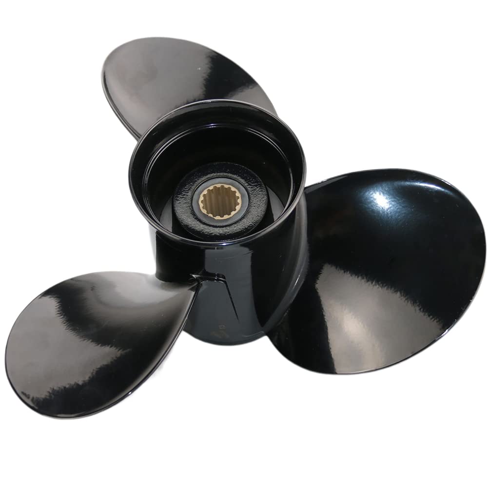 Boatman - Hélice de aluminio para barcos fueraborda para motores Mercury/Mercruiser 40-140 Hp, 15 dientes estriados, derecha