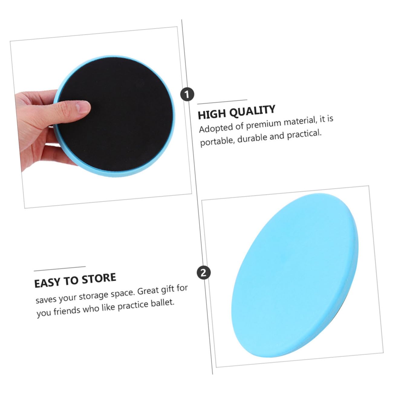 UKCOCO Planche de Rotation pour Ballet et Danse Disque Entraînement Tournant Portable Surface Lisse Antidérapante Aide à Équilibre pour Danseuses Gymnastes et Patineuses