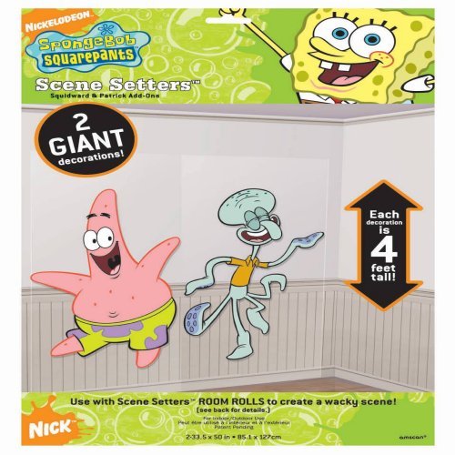 Amscan 679508 CEF & Squidward Scene Setter Add-Ons | SpongeBob Collection | Party Accessory 50