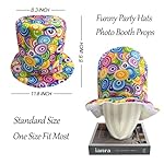 6 Assorted Pattern Funny Party Top Hats - Novelty Crazy Hats - Dress Up Costume Hats - Photo Booth Props for Adults Teen - Image 2
