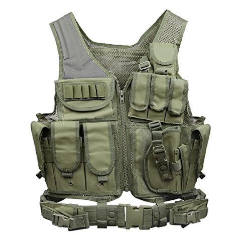Goetland Tactical Vest Military Modular Vest Ultra-Light Outdoor Hunting Airsoft War Game 600D Polyester Paintball Training Vest Cover