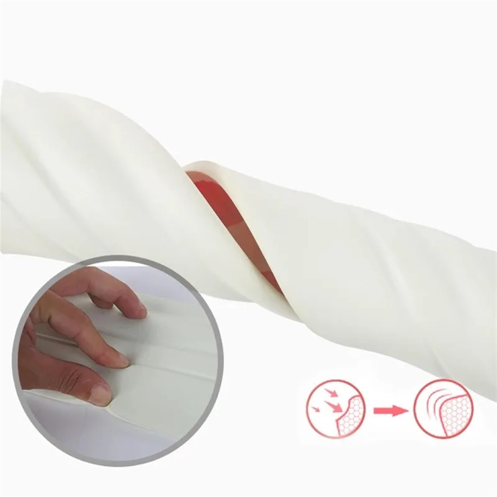 Remate De Rodapié 2 uds 2mX80mm pegatinas de pared espuma PVC impermeable autoadhesivo suelo rodapié TV Fondo borde modelado DIY decoración del hogar(Beige)