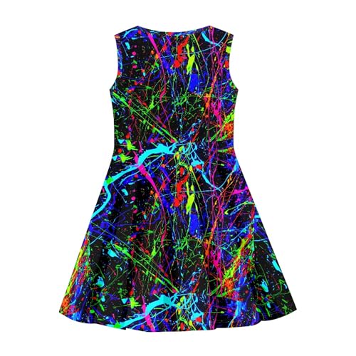 3D Cute Print Dress Girls Sleeveless Dresses Summer Outfit Birthday Party Holiday Sundress for Kids 3-16 Years2