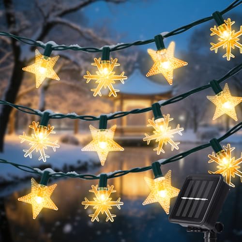 Aigostar Ghirlanda di Luci Solare da Esterno 12m, 50 LED...