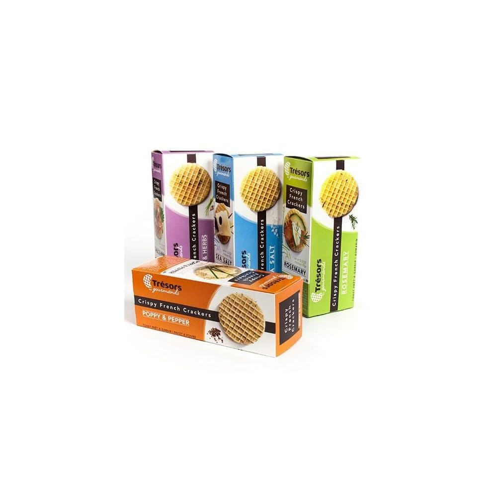 Buy Crispy French Waffle Crackers by Tresors Gourmands Sea Salt