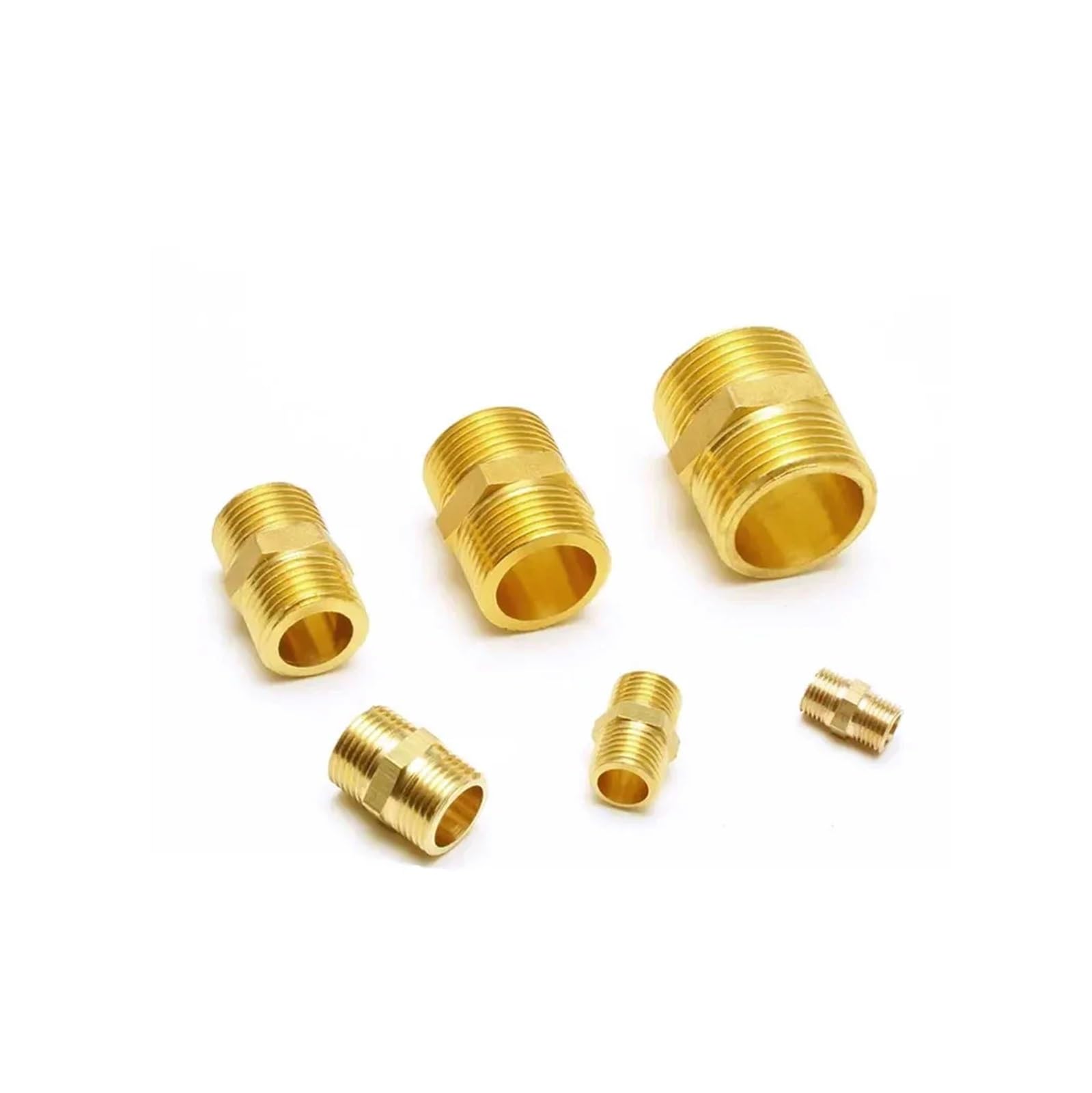1/8" 1/4" 3/8" 1/2" 3/4" 1" BSPT NPT Maschio Esagonale Nipplo Riduttore Raccordo for Tubo in Ottone Adattatore Connettore Acqua Gas Casa Giardino(5 pcs,3L4 BSPT TO 3L4 BSPT_MALE)
