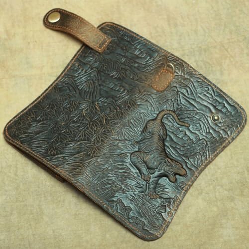 Organisateur en cuir de grande capacité pour homme avec grand portefeuille zippé - 7