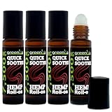 GreenIVe 7,500mg Hemp Roll-On Quick Soothe Therapeutic Essential Oil Blend for Topical Targeting Roll-On (4 Pack)