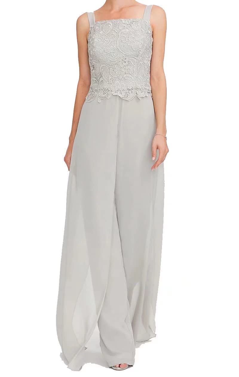 Hosenanzug Damen Festlich Hochzeit - Chiffon Abendanzug mit Jacke Festliche Hochzeitsgast Kleider mit Ärmel