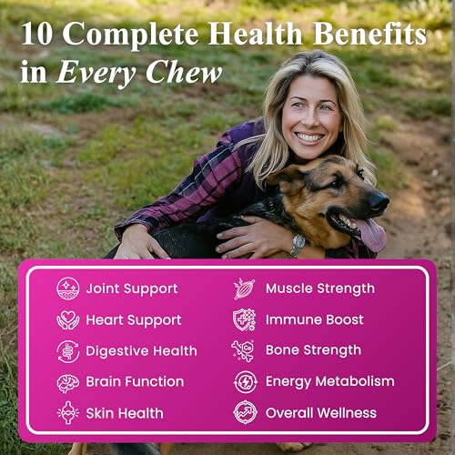 Image of Petroyale Senior Support Dog Supplements - All-in-One Senior Dog Supplements for Mobility, Hip & Joint, Brain, Heart & Eye Health - Immune Support Vitamins (Dog Senior Support 30 Soft Chews)