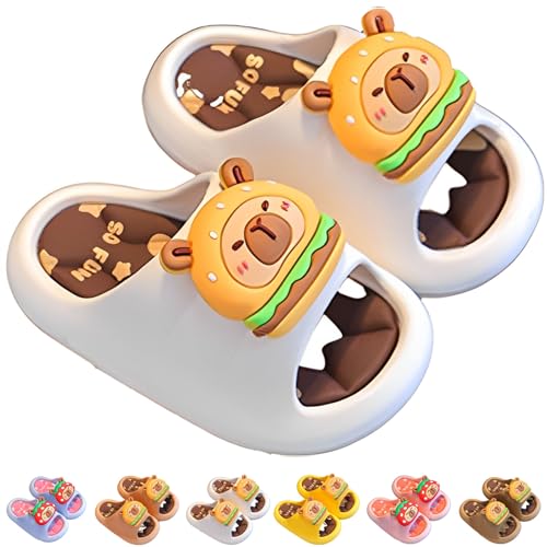 Capybara Slippers, Soft Non Slip Breathable Supports The Arch of The Foot Animal Funny Slides for Kids Summer