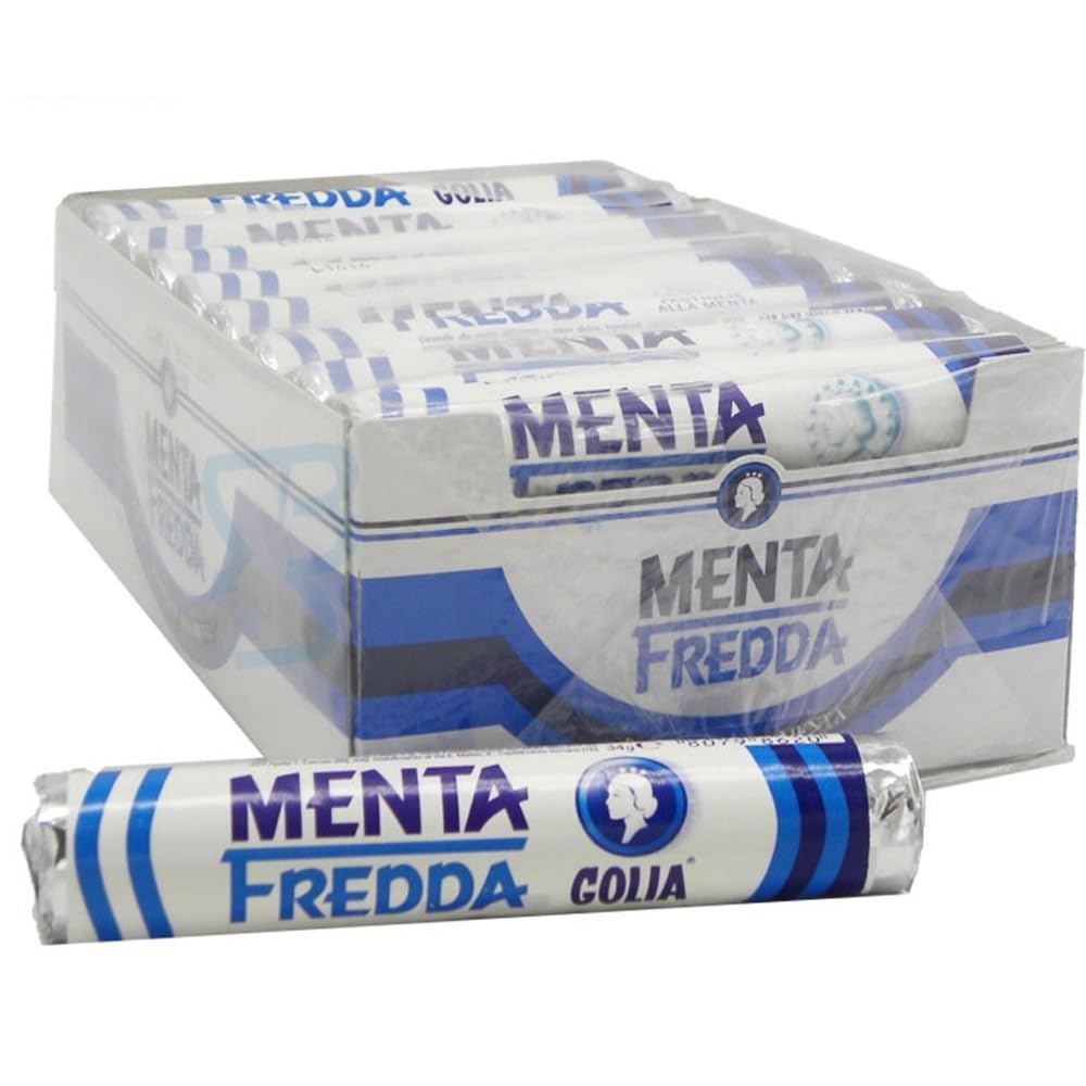 Golia Menta Fredda - Stick Caramelle Gusto Menta 24 Tubetti Da 1Cl - 4