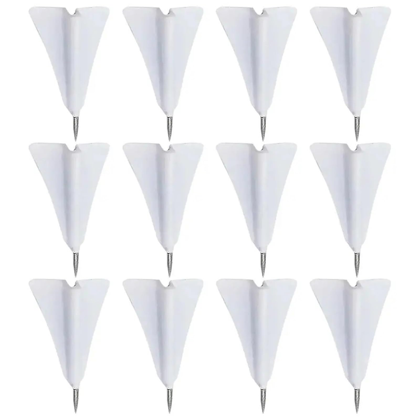 12 Pcs Paper Airplane Thumbtacks Creative Cork Board Pins Map Accessories Delicate Pushpins Cute Steel for Bulletin Board Cork Board Map