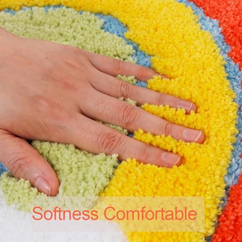 Image of AAZEEM Mat Rugs Non-Slip Abstract Bath Rugs Cute Mat Washable for Tube |