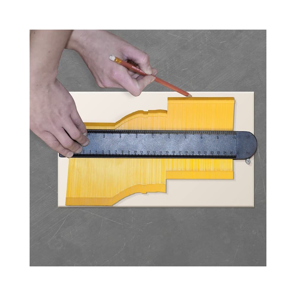 Replicatore Contorni Thorvald 2.0 - Calibro Per Forme 25cm Con Matita E Guida Per Piastrelle E Parquet - Foto 9