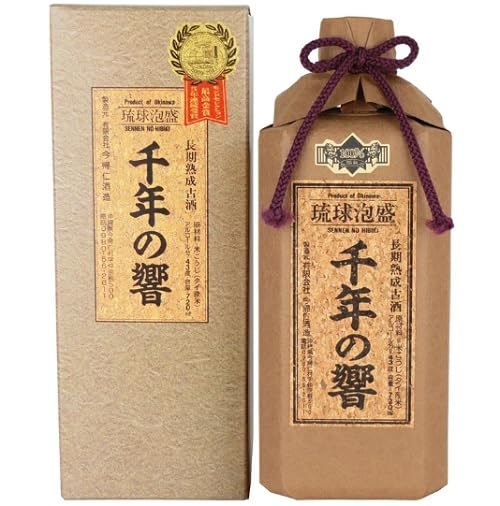 Amazon.co.jp: 泡盛 千年の響 43度 720ml 長期熟成古酒 /(有)今帰仁