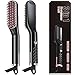 Produktbild Schnelle Haarglätter Haarglättungsbürste Glätteisen Bartkamm Tragbare Glättungsbürste mit innovativer Hitzeschutz und hochwertige Keramikbeschichtung 3 in 1 Haarglättungskamm für Mann und Frau