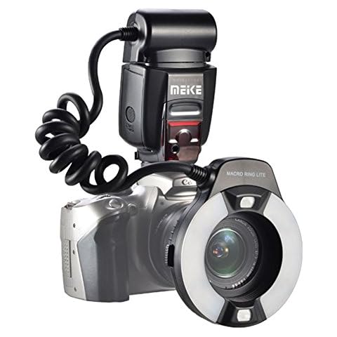 Meike MK-14EXT iTTL TTL LED Makro Ring Blitzlicht für Nikon D4 D800 D5200 D7100 DSLR Kamera mit Hot Shoe Mount Cover
