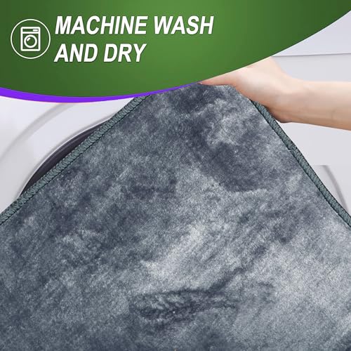 Image of RD TREND Carpets for Living Room 3X5 Feet Anti Skid Carpet for Room /Hall /Bedroom /Office /Floor Carpet&Rugs Machine-Washable (Grey)