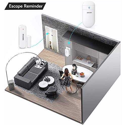 image for SECRUI Door Chime, Door Sensor Chime with Adjustable Volume, Easy Inst