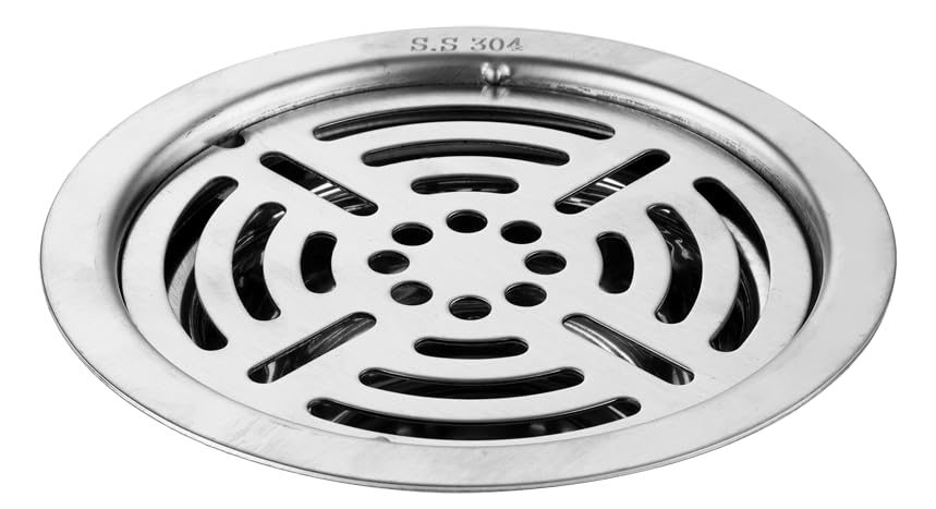 COATS Smile Grating Locking Plain | Flat Round Grating Jali | SS 304 Stainless Steel Grate for Bathroom/Kitchen Floor Drainer (5") (B0C8TYT5YH) Amazon Price History, Amazon Price Tracker