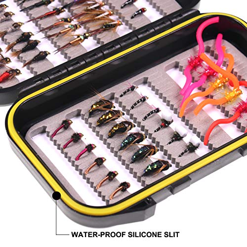 Wifreo Fly Fishing 54 Nymph Flies Assortment Bh Wet Fly For Trout Flyfishing With Waterproof Fly Box thumb #2