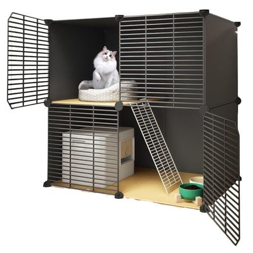 付属品一式付き 人気 安い 猫ケージ 大型 2/3段 トイレ付き pp+金属鉄 おしゃれ 子猫用ゲージ 静音設計 掃除しやすい 留守番 DIY 組み立て簡単 移動も簡単 脱走防止 広々空間 多頭飼い 通気性が良い 保護用 防臭 室内用 ペット用品 猫・犬・
