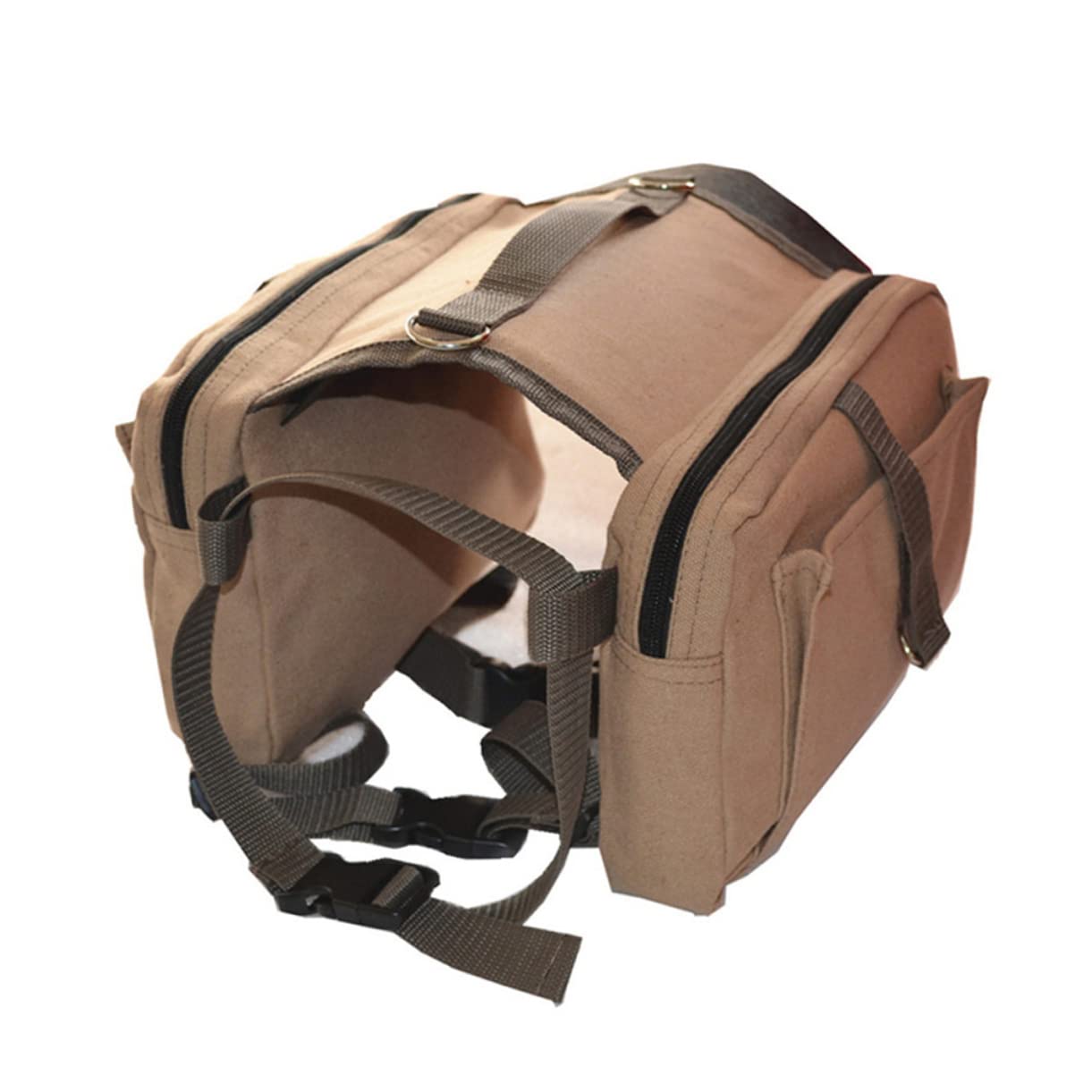 GRIRIW Dog Backpack for Travel Hound Saddlebag and Comfortable Harness Ideal for Hiking and Camping