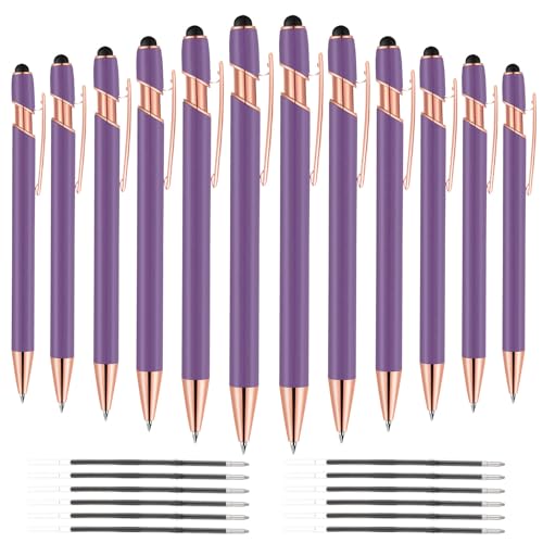 Puntero para pantallas táctiles y bolígrafo 2 en 1 de tinta negra para móvil, tablet y iPad