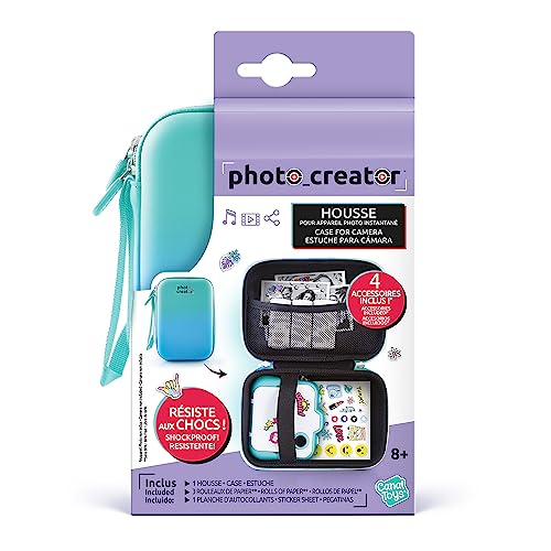Photo Creator Instant Camera Case, 3 Extra Refill Paper Rolls, Extra Stickers, Shockproof, Protects from Splashes, Store and Protect! - Image 2