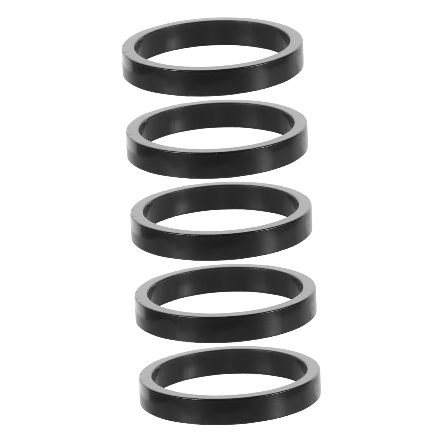 Hemoton 5pcs Aluminum Alloy Headset Spacer Thick Mountain Bike Handlebar Stem Spacers for Lightweight Durable Optimal Shock Absorption for Comfortable Riding
