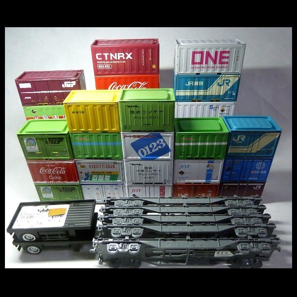 ブリックコンテナ　セット Amazon.co.jp: グッズ 38点 ブリック コンテナ 小 大 ミニチュア コキ