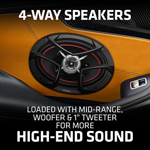 Sound Storm Laboratories Cg693 Charge Series 6 X 9 Inch Car Stereo Door Speakers - 500 Watts Max, 3 Way, Full Range Audio, Tweeters, Coaxial, Sold In Pairs #TOP1