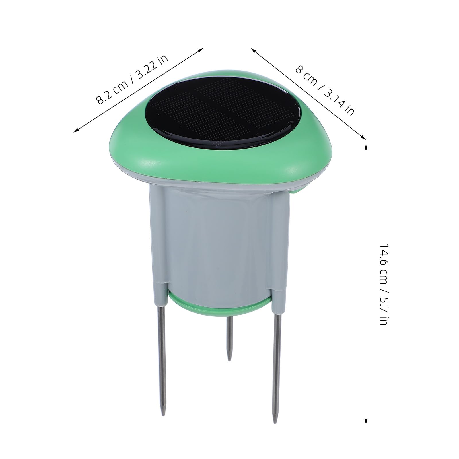VICASKY Medidor de Temperatura y Humedad del Suelo con WiFi y Sensor Solar
