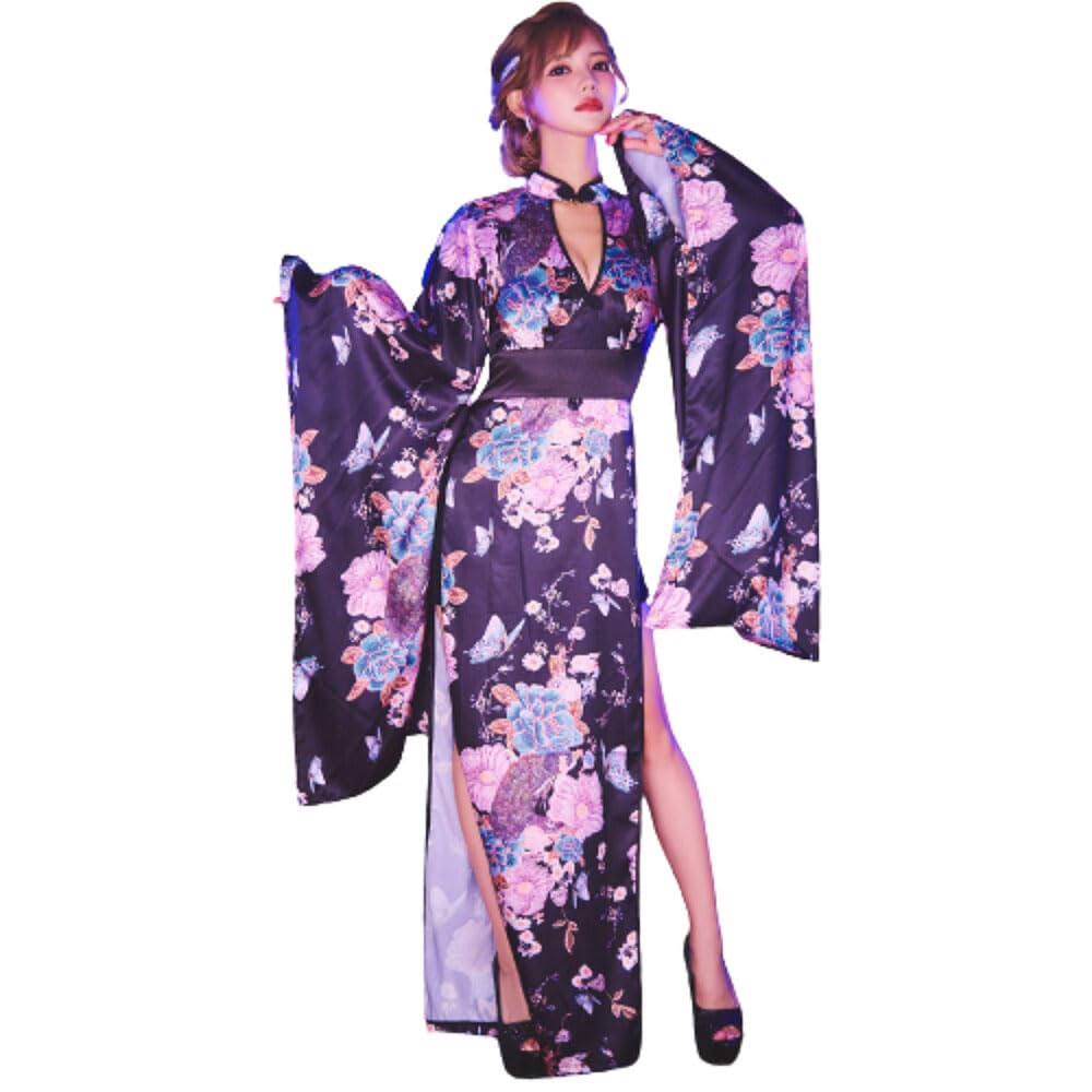 Amazon.co.jp: ドレス＆カジュアルマーケット 花魁コスプレ 着物