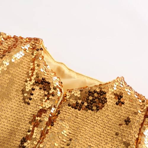Girls Sequins Cardigan Long Sleeve Open Front Glitter Cropped Blazer Bolero Shrug for Party Dress3