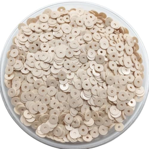 Dubtedhou DUBTEDHOU 4mm Beige Pailletten 20g