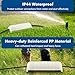 2 Pack of Outdoor IP44 Waterproof Connection Box by Restmo, Weatherproof Electrical Extension Cord Cover, Safety Seal Enclosure to Protect Holiday Lighting Decorations, Power Tools, Fountains, White